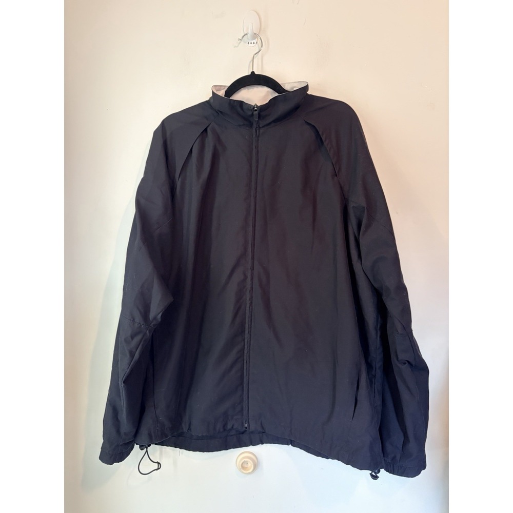 Nike Golf Full Zip Windbreaker Black Mesh lined Mens XL Performance